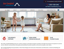 Tablet Screenshot of bencampbellbuilding.com.au